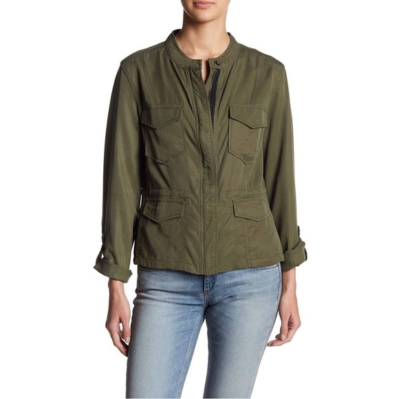Sanctuary Jackets & Blazers - Sanctuary SnapFront Safari Cargo Jacket Womens Medium ArmyGreen Military Utility